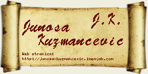 Junoša Kuzmančević vizit kartica